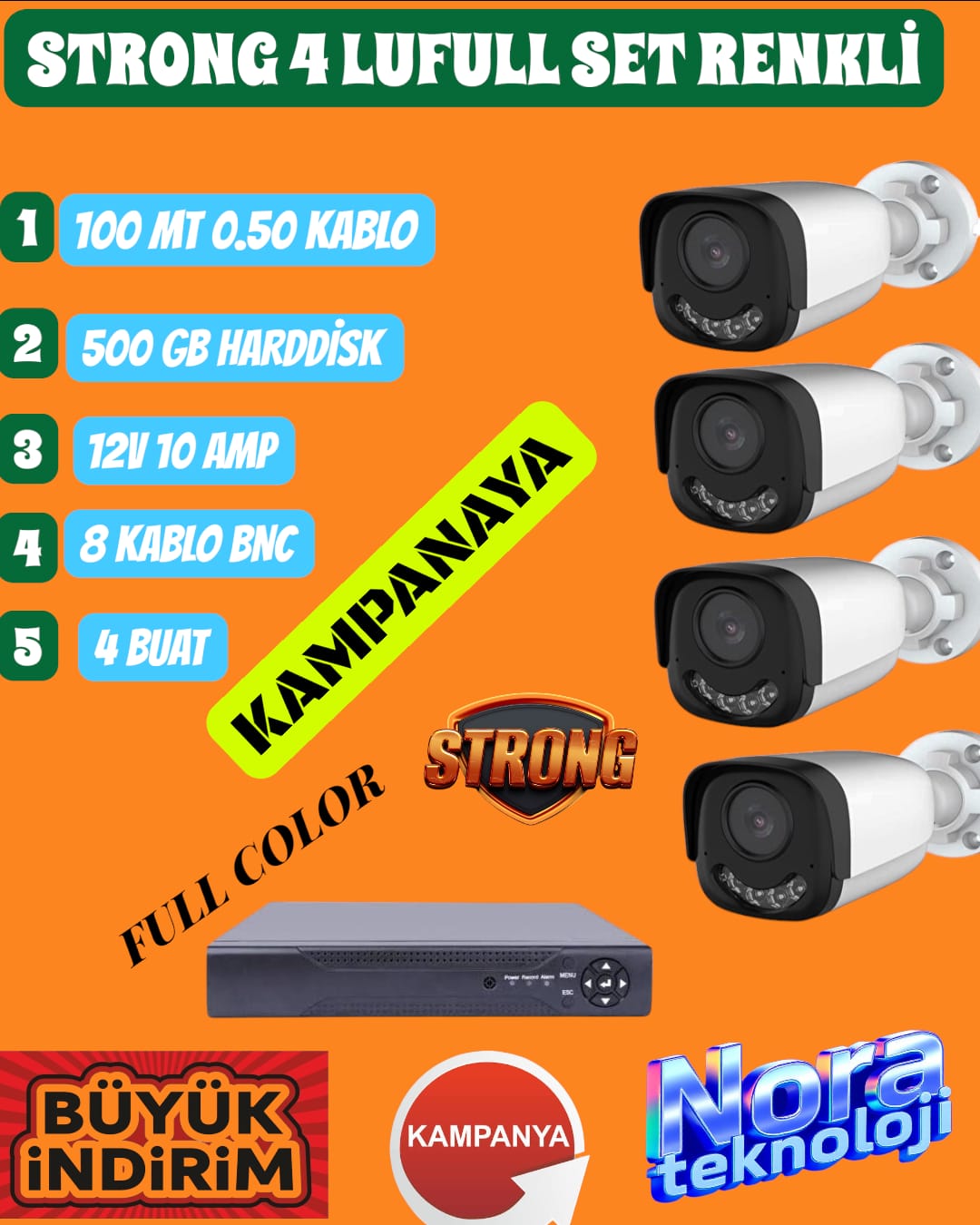 4 LÜ XMEYE FULL SET RENKLİ