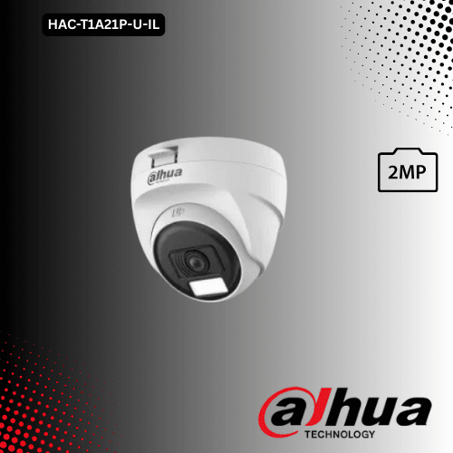 Dahua HAC-T1A21P-U-ILGece Renkli 2MP 1080P 2.8MM Lens Smart Dual Led Full Color HDCVI AHD Kamera